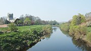 River Wharfe at Tadcaster with St Mary the Virgin Church in background 53°53′4.24″N 1°15′38.16″W﻿ / ﻿53.8845111°N 1.2606000°W﻿ / 53.8845111; -1.2606000