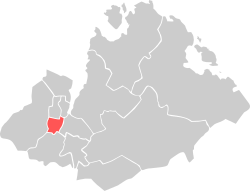 Location within Sandnes municipality