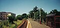 Stewarton station as it was in July 2005, looking towards Glasgow