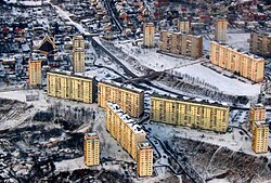 Aerial view of Suchanino in January 2005