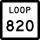 State Highway Loop 820 marker