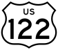 U.S. Route 122 marker