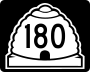 State Route 180 marker