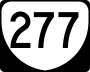 State Route 277 marker