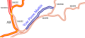 (Fake SVG) Carte du Contournement routier de Nice