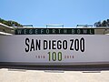 The Wegeforth Bowl at the San Diego Zoo, decorated for the Zoo's centennial