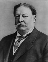 Black-and-white photographic portrait of William Howard Taft