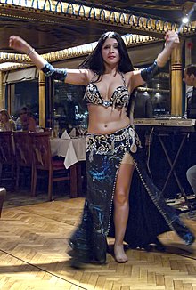 Traditional belly dancer on a Cairo Nile River cruise