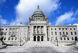 Photo of Rhode Island State House.