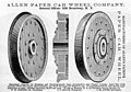 Paper car wheels