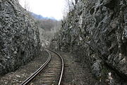 View from the Oravița–Anina mountain railway in 2010