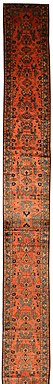 Antique armenian carpet runner Lilihan, (0.63 m x 7.35 m)