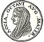 Profils de Caius Octavius et d'Atia Balba Caesonia, Promptuarii Iconum Insigniorum, 1533.