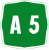 Autostrada A5 shield}}