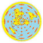 Azimuthal equidistant projection