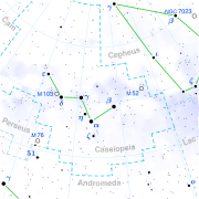 Constelación de Casiopea, perteneciente a Erda.