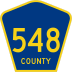 County Route 548 marker