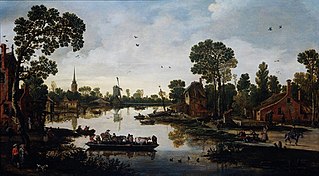 Переправа на пароме. 1622. Холст на дереве, масло. Рейксмюсеум, Амстердам