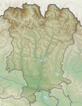 Map showing the location of Abano