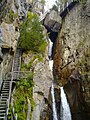 Escaliers dans les gorges du Dailley.