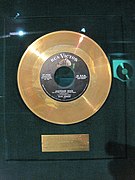 Presley's gold record for "Jailhouse Rock"