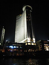 Grand Hyatt Cairo in Garden City district, view from Nile.