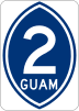 Guam Highway 2 marker