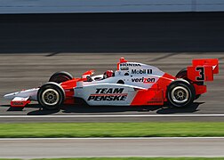 La Dallara-Honda de Penske Racing victorieuse à l'Indy 500 de 2009.