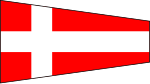 Signalflagga för siffran 4.