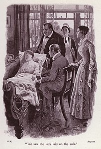 Illustration for Collins' The Woman in White, 1903