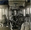 Inside a wagon of the Hejaz train