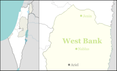 2011 Itamar attack is located in the Northern West Bank