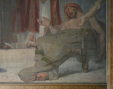 Die Überführung des Hl. Franz Xaver, (1859, Detail), Paris, Kirche Saint-Sulpice, Kapelle des Saint-François-Xavier