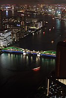 東京の湾岸地帯（勝鬨橋）