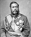 Photograph of the King of the Hawaiian Islands, Kalākaua, by James J. Williams, c. 1882