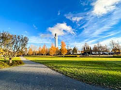 Lakeudenpuisto kuvattuna etelälaidasta käsin.