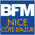 Logo de BFM Nice Côte d'Azur depuis le 5 juillet 2021.