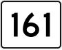 Route 161 marker