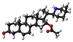 Ball-and-stick model of muldamine