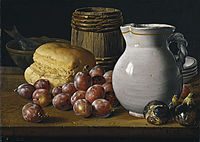 Still Life with Figs and Plums