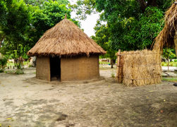 Maison et toilettes.