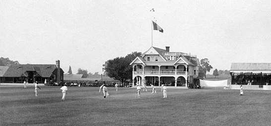 Philadelphia Cricket Club (first building), Chestnut Hill, Philadelphia, Pennsylvania (1883–84, burned 1909).