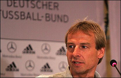 Jürgen Klinsmann en conférence de presse.