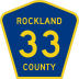 County Route 33 marker