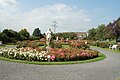 Blick in den Rosenpark von Rosen Kordes.