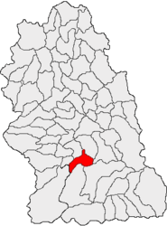 Location in Hunedoara County