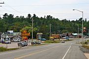Town centre of Sioux Narrows