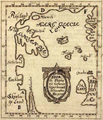 La carte de Skálholt, datant de 1570, montrant les possessions vikings.