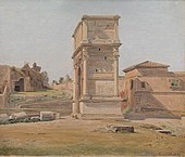 Seen in Parkinson's house: Constantin Hansen, The Arch of Titus in Rome, 1839.