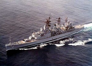 USS Providence (CLG-6) underway in 1970